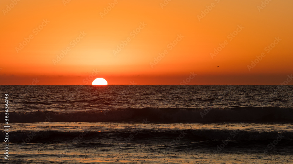 Sunset at the Torrey pine beach