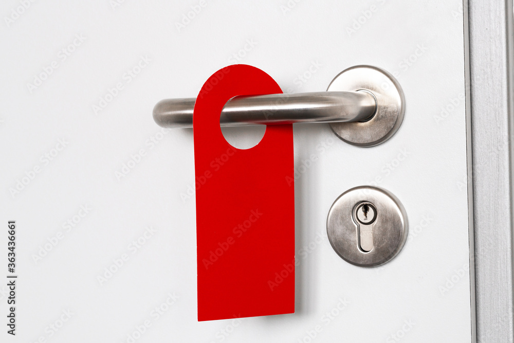 Red doorhanger Red doorhanger