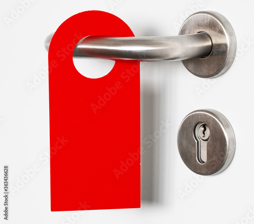 Red doorhanger