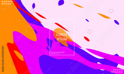 Colorful abstract background. Vector background paper art style can be used in cover design, book design, poster, cover, flyer, website backgrounds, landing page, cover page, wallpaper or advertising.