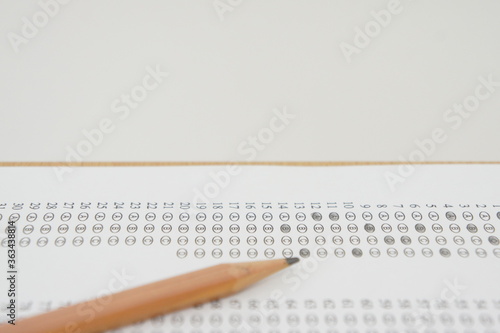 marked optical answer sheet