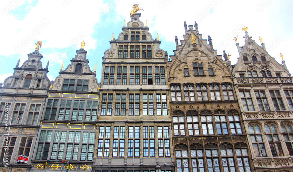 Guildhalls around Grote Markt, Antwerp