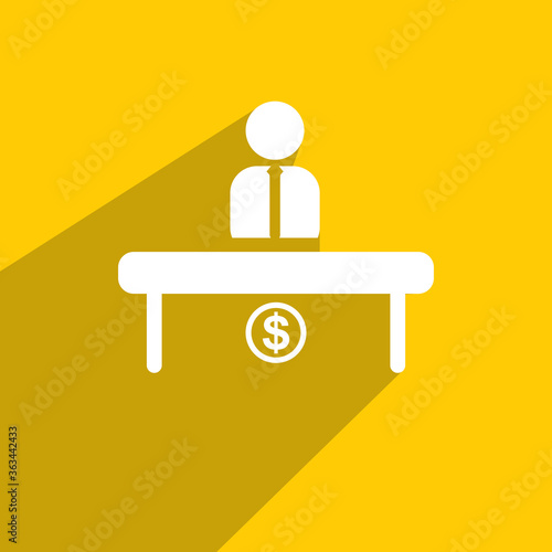 cashier icon, Financial icon vector