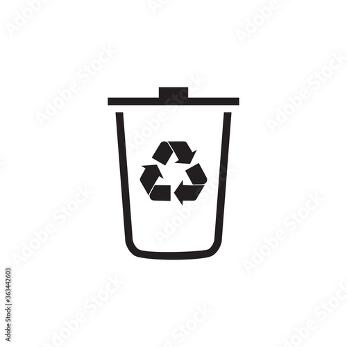 recyclable waste icon , ecology and energy icon