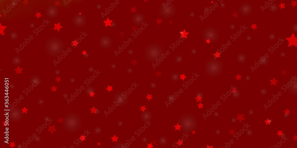 Light Red vector pattern with abstract stars. Decorative illustration with stars on abstract template. Pattern for websites, landing pages.