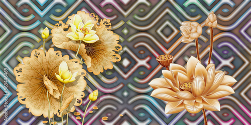 digital wall tiles background design for bathroom