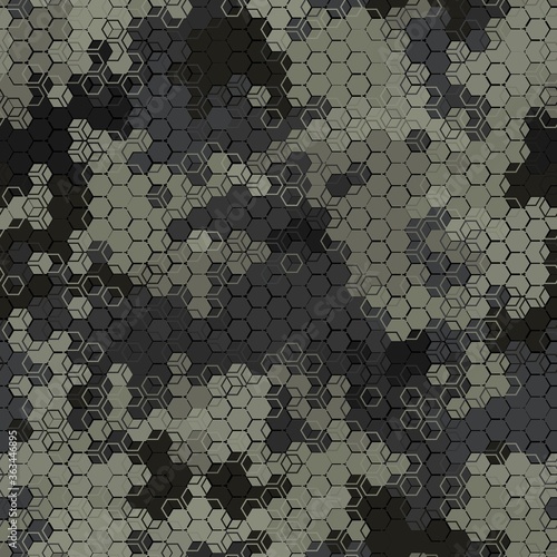 Texture military camouflage seamless pattern. Abstract army vector illustration