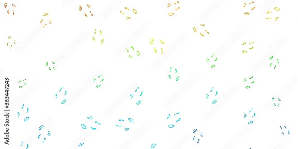 Light Blue, Yellow vector background with woman symbols. Light Blue, Yellow vector background with woman symbols.