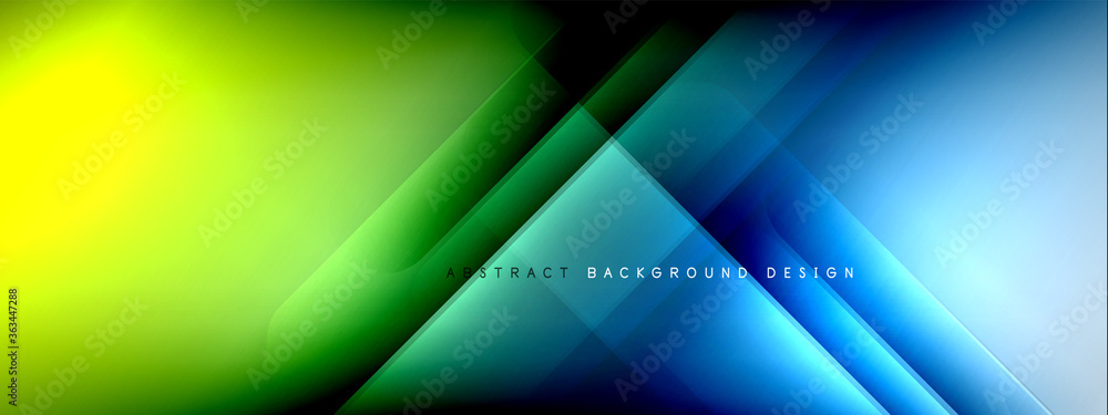 Motion concept neon shiny lines on liquid color gradients abstract backgrounds. Dynamic shadows and lights templates for text - obrazy, fototapety, plakaty 