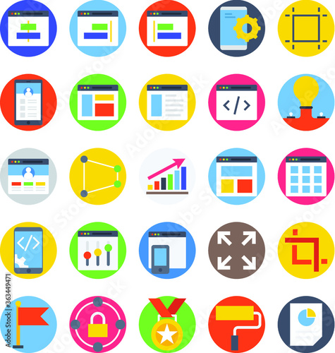 Web Colored Vector Icons 3