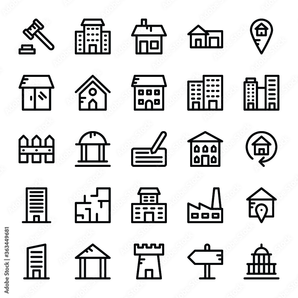 Real Estate Vector Icons 2 Real Estate Vector Icons 2