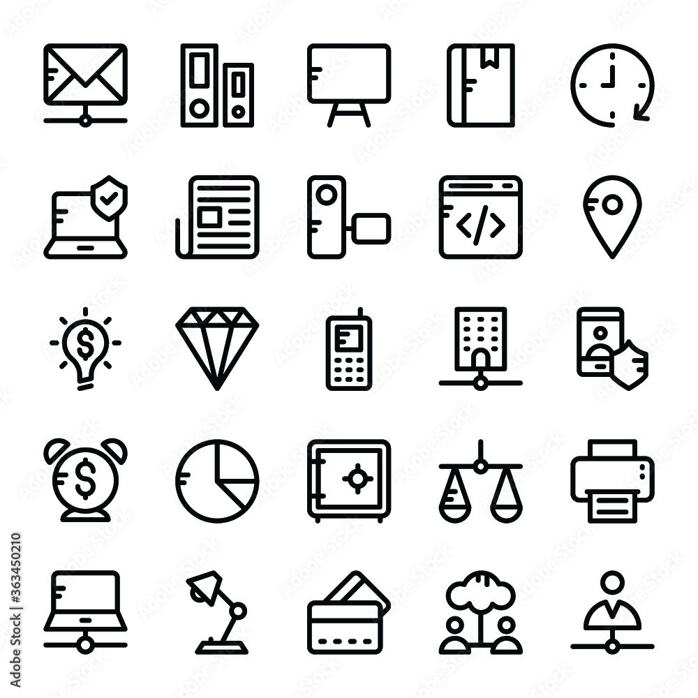 Network and Communication Vector Icons 3