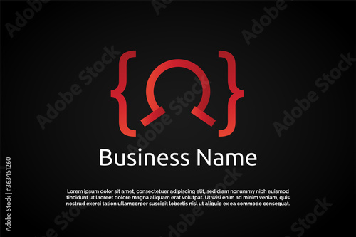 Omega Coding Digital Logo Template