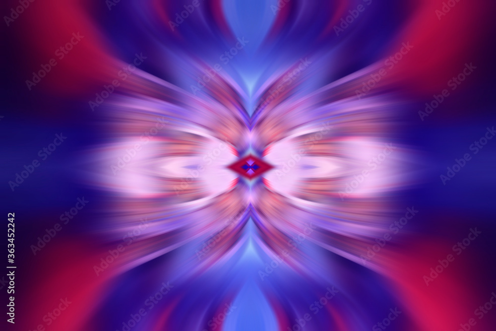 Obraz premium radial color pattern, closeup of photo