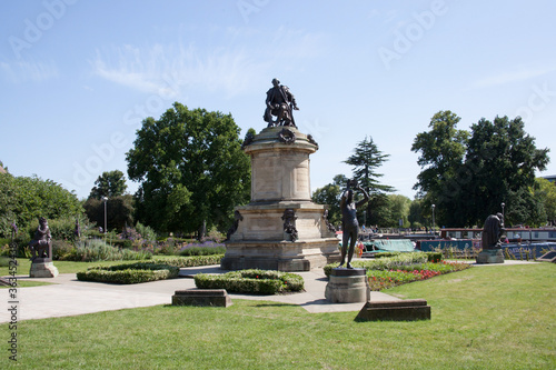 The William Shakespeare Memorial at Bancroft Gardens in Stratford upon Avon, Warwickshire in the United Kingdom photo