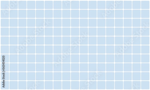 Light blue bathroom or kitchen tile wall. Ceramic tiled floor or swimming pool