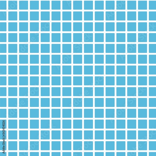 Seamless pattern with blue wall tile. Tiled texture of bathroom floor or pool