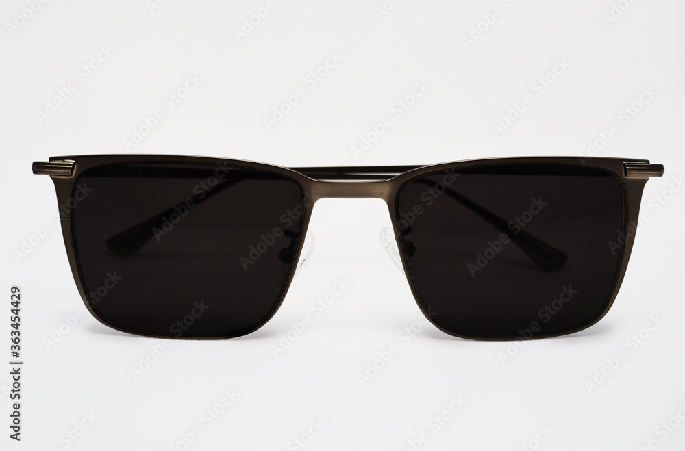 Stylish non-branded glasses with clean retouching on isolated background Stylish non-branded glasses with clean retouching on isolated background