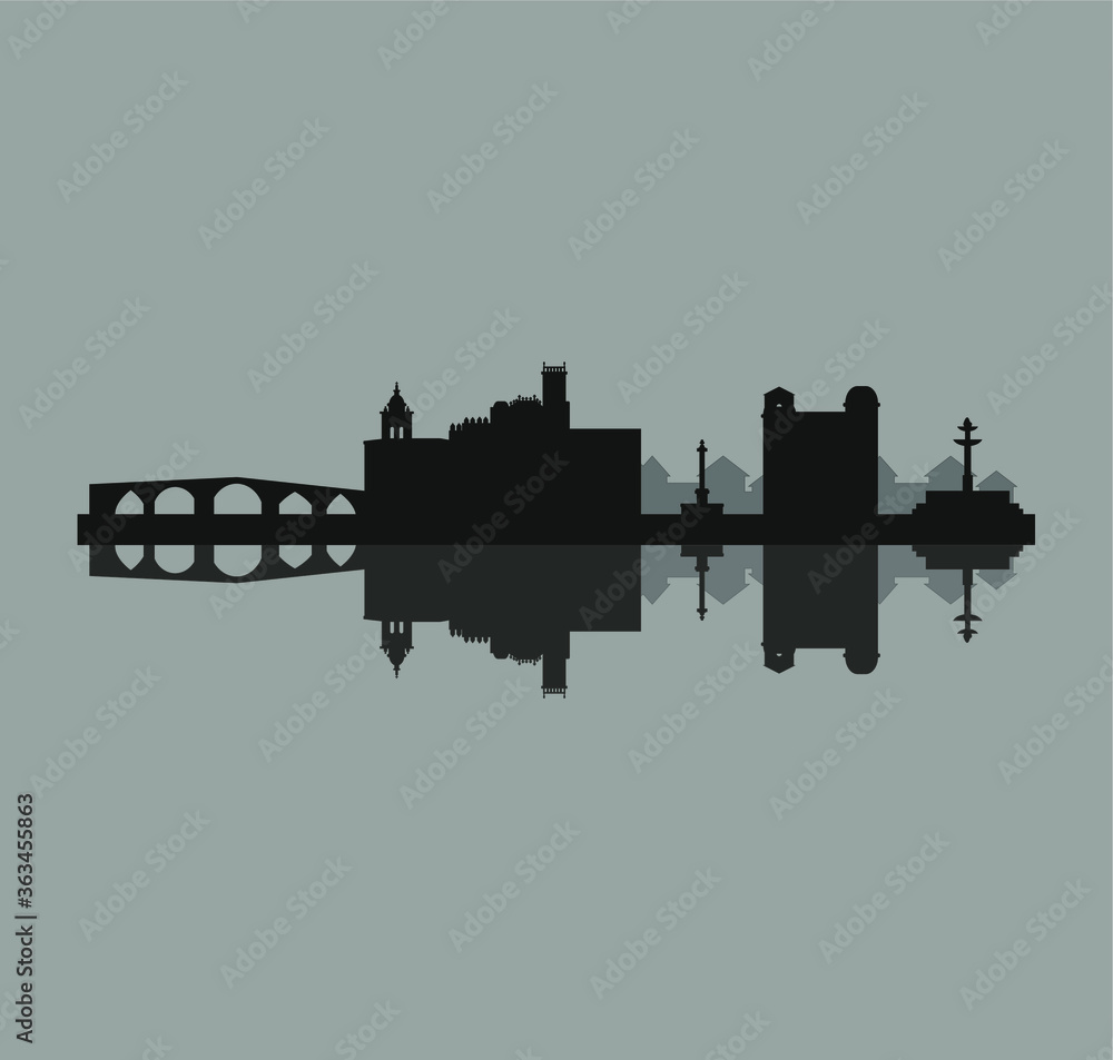 orense city skyline in spain