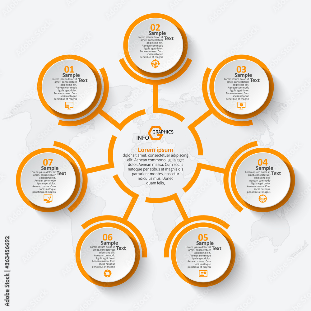 Abstract 3D Paper Infographics. Business template .Vector illustration Abstract 3D Paper Infographics. Business template .Vector illustration