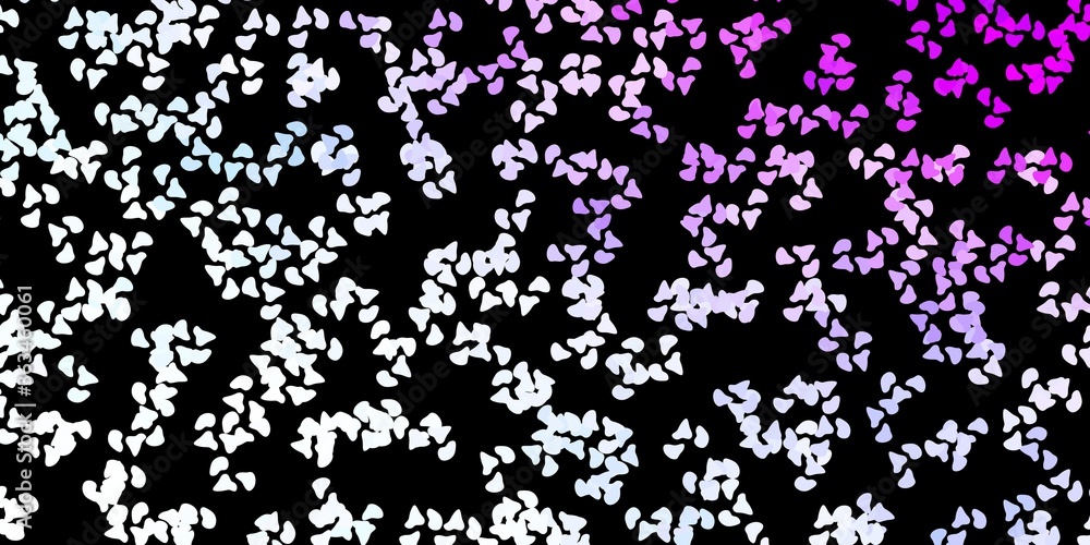 Dark purple vector template with abstract forms.