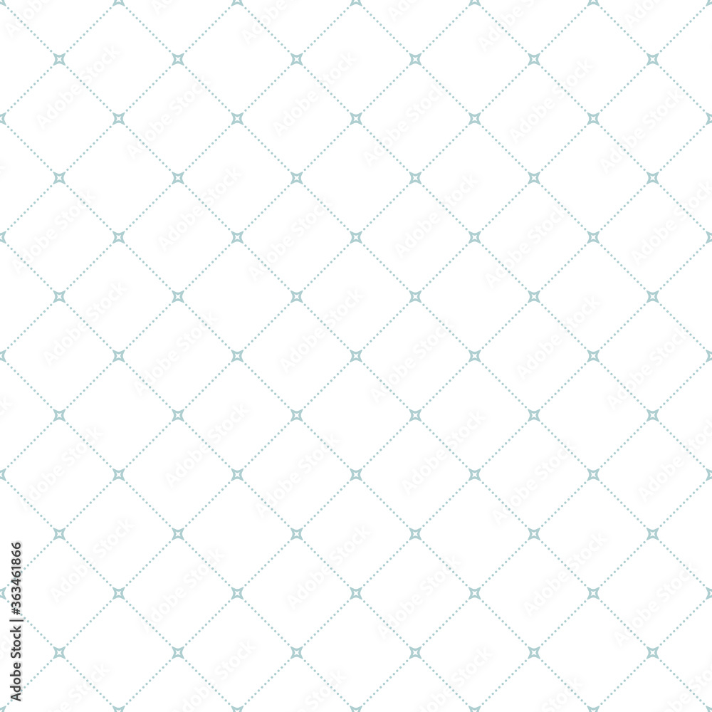 Fototapeta premium Geometric dotted vector light blue and white pattern. Seamless abstract modern texture for wallpapers and backgrounds