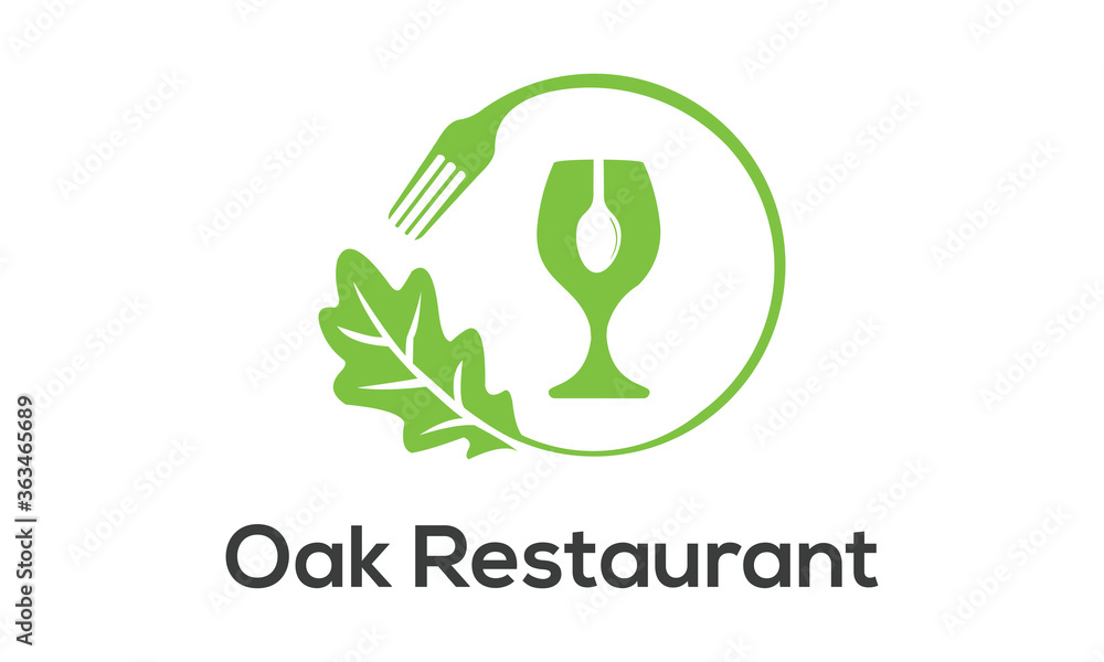 Oak Restaurant logo design inspiration Oak Restaurant logo design inspiration