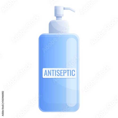 Antibacterial antiseptic icon. Cartoon of antibacterial antiseptic vector icon for web design isolated on white background