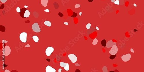 Light red vector pattern with abstract shapes.