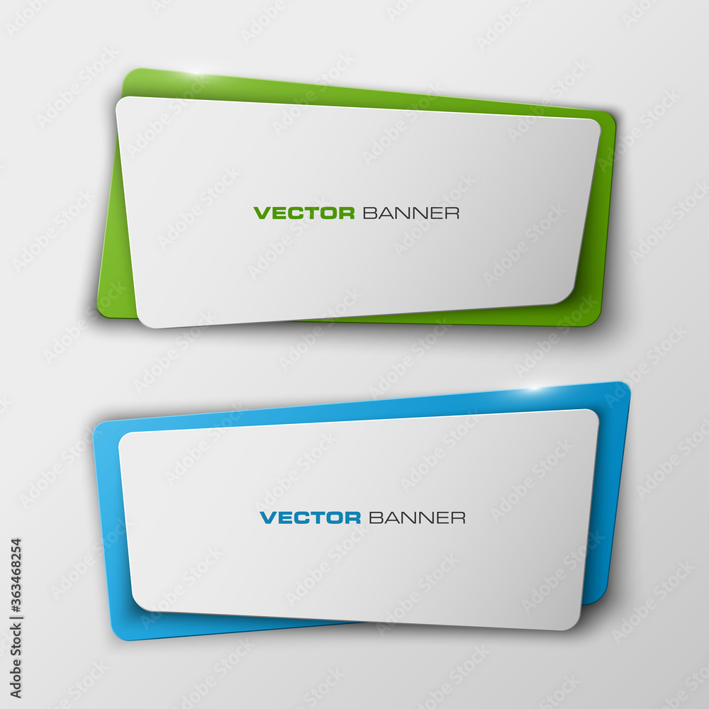 2 Vector banner with a glass surface for your business titles. Abstract background. Eps 10 vector file. 2 Vector banner with a glass surface for your business titles. Abstract background. Eps 10 vector file.