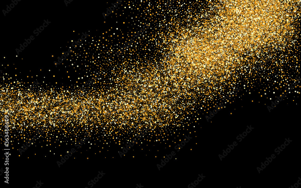 Gold Sequin Abstract Black Background. Modern Gold Sequin Abstract Black Background. Modern