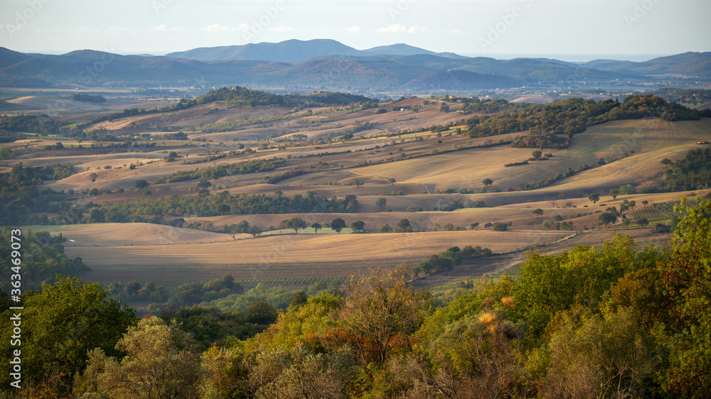 Paysage de Toscane en Italie