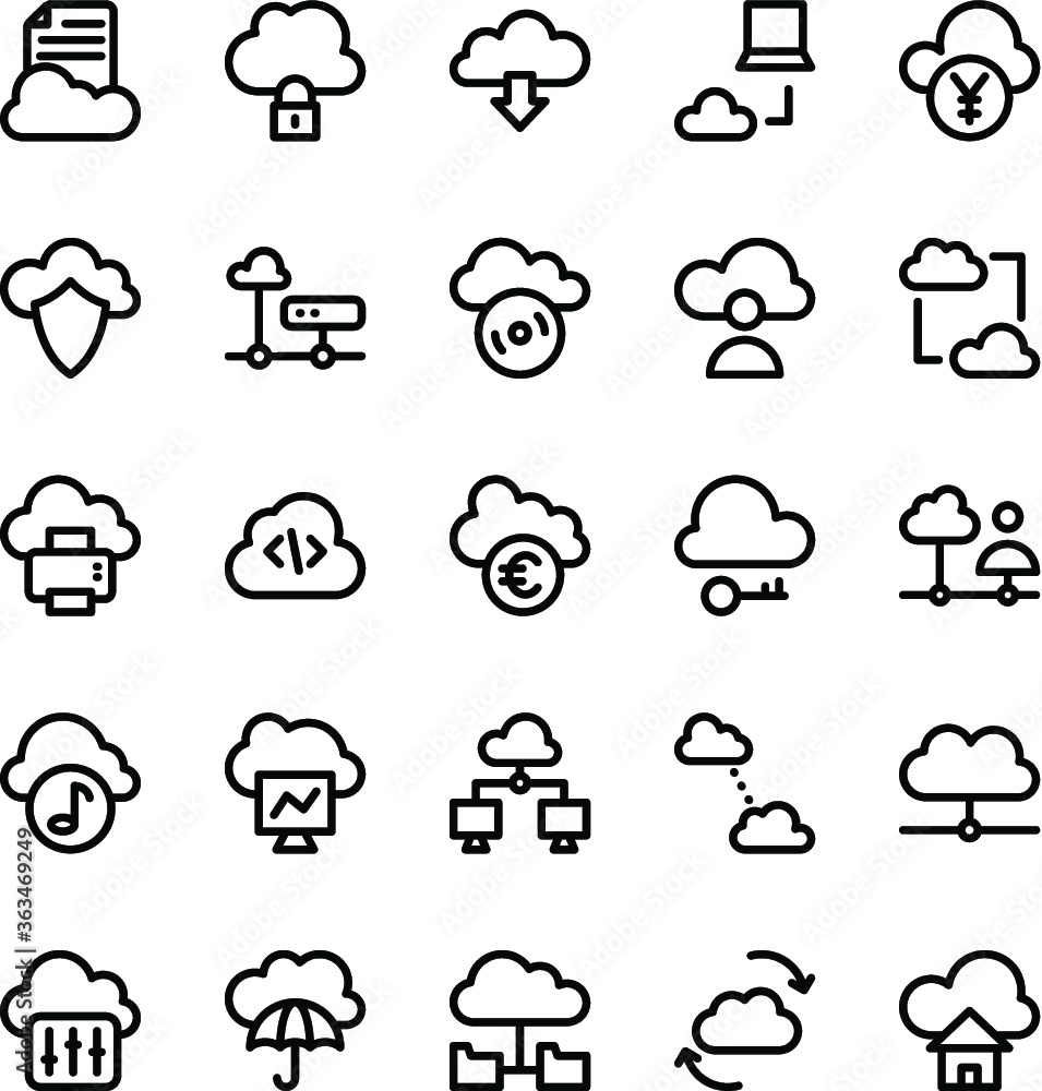Cloud Computing Vector Icons 2 Cloud Computing Vector Icons 2