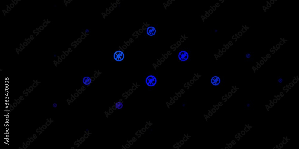 Dark Pink, Blue vector texture with disease symbols. Dark Pink, Blue vector texture with disease symbols.