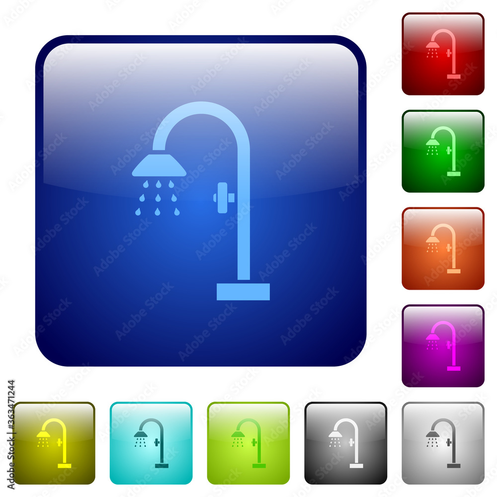 Shower color square buttons Shower color square buttons