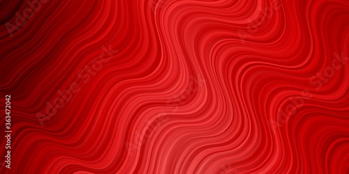 Light Red vector pattern with curved lines. Bright sample with colorful bent lines, shapes. Pattern for business booklets, leaflets
