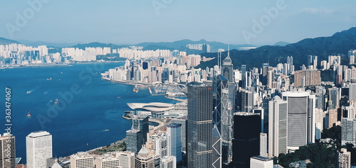 Photography view from the top of the mountain