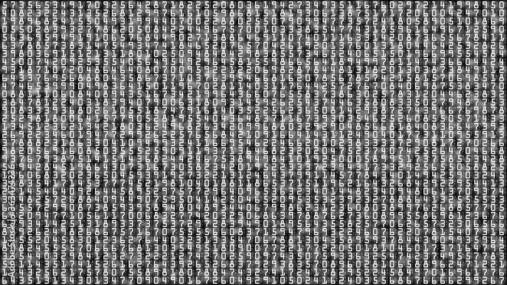 Digital number abstract background Digital number abstract background