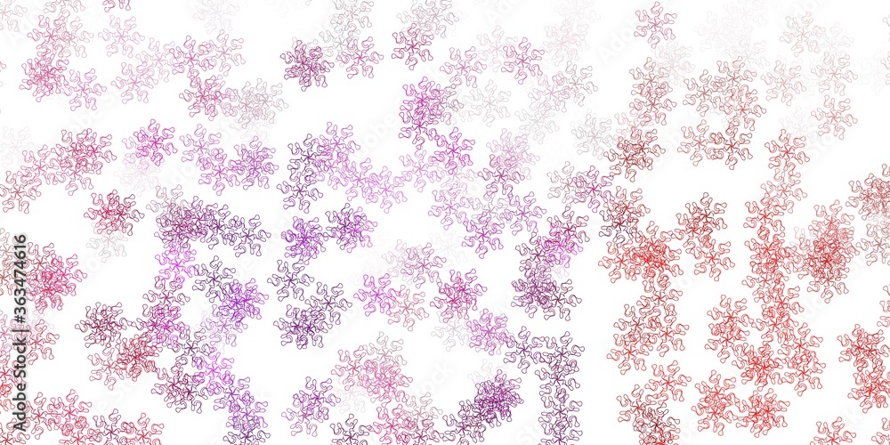 Light pink, red vector natural artwork with flowers. Light pink, red vector natural artwork with flowers.