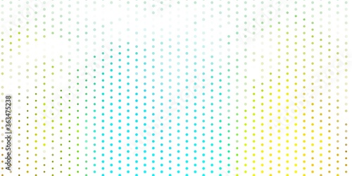 Light blue, yellow vector layout with circle shapes.