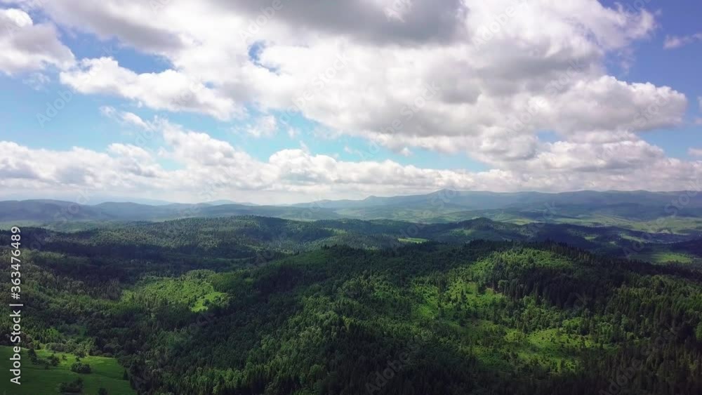 Aerial view of mountains and forests filmed on a drone. Carpathian .Lush beautiful green valleys. 4K UHD drone footage. Aerial view of mountains and forests filmed on a drone. Carpathian .Lush beautiful green valleys. 4K UHD drone footage.