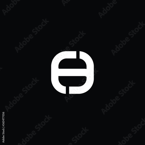 Minimal elegant monogram art logo. Outstanding professional trendy awesome artistic SO OS initial based Alphabet icon logo. Premium Business logo white color on black background