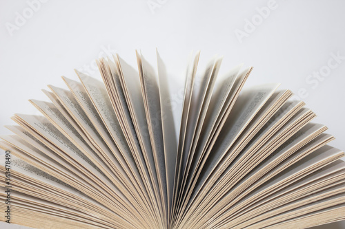 open book isolated on white background