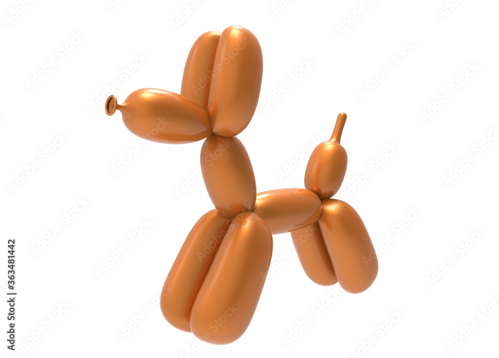 balloned dog art 3d rendering balloned dog art 3d rendering