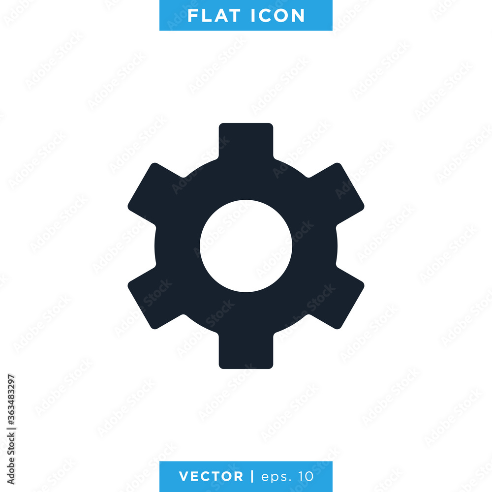 Gear, Settings Icon Vector Logo Design Template Gear, Settings Icon Vector Logo Design Template