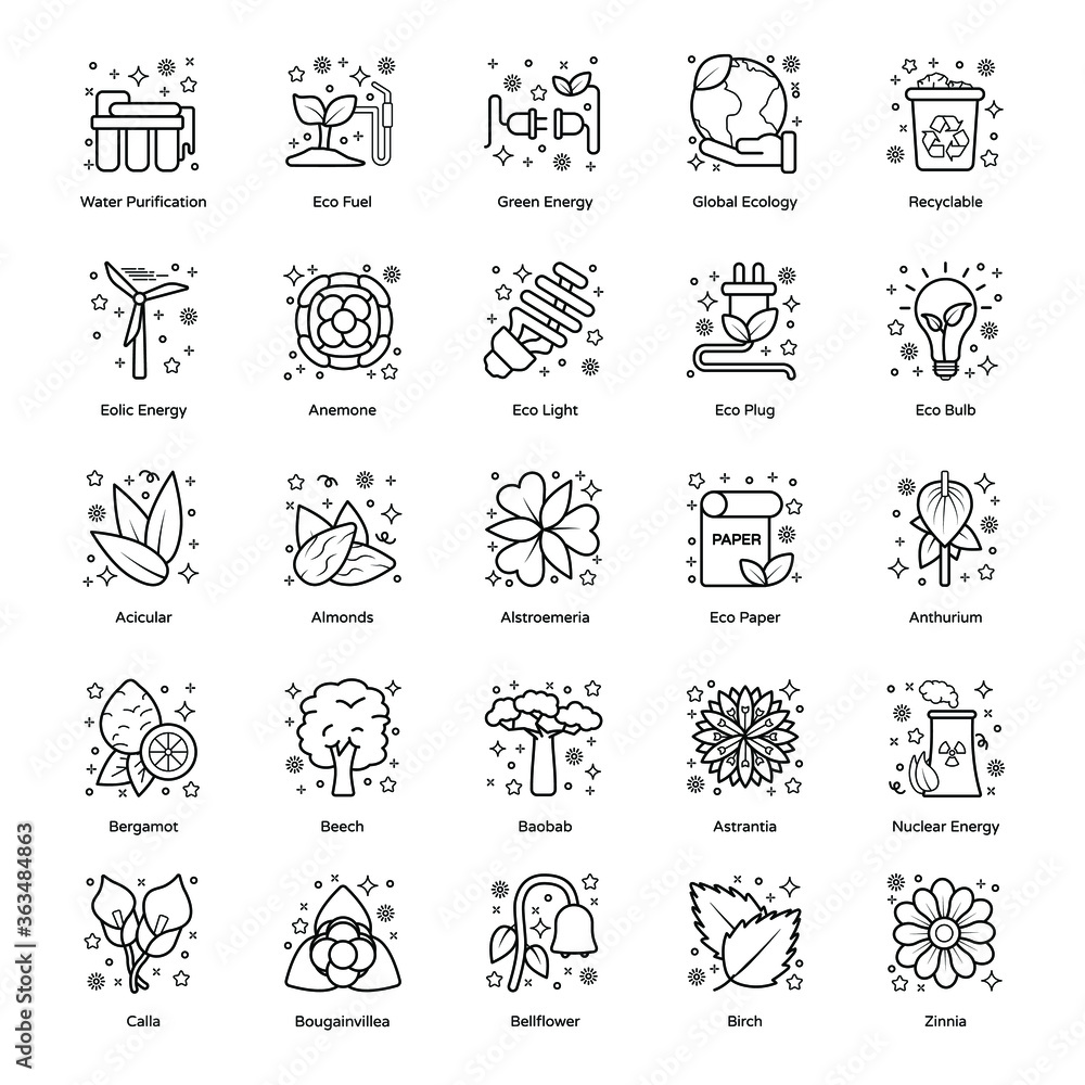 Pack of Nature Line Icons
Pack of Nature Line Icons