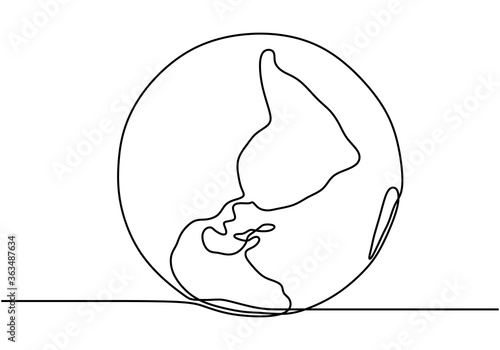 Globe or earth continuous o...