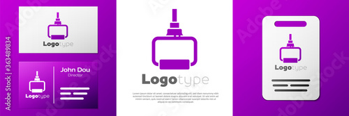 Logotype TPX loop training equipment icon isolated on white background. Sport equipment. Logo design template element. Vector Illustration.