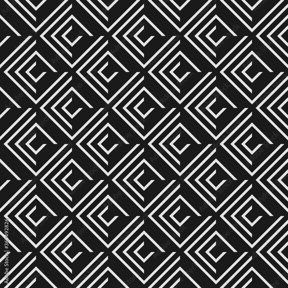 Seamless abstract linear pattern with elements of corners and rhombuses Seamless abstract linear pattern with elements of corners and rhombuses