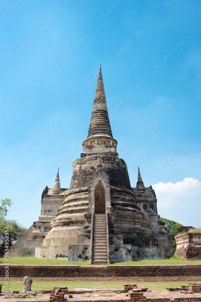 WAT PHRASISANPETH in Ayutthaya, Thailand. It is part of the World Heritage Site - Historic City of Ayutthaya.